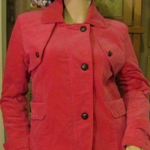 Brandon Thomas Pink Velvety Suede Feel Jacket M